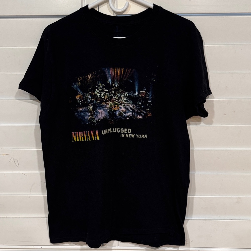 NIRVANA Black Unplugged Graphic Tee